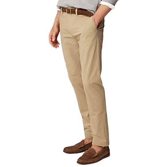J Crew 33 Mens 484 Slim Fit Tech Pant Khaki Performance Everyday - Picture 11 of 11